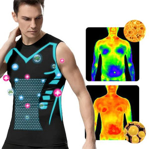 Tourmaline Posture Corrector Vest- Ionic Shaping Sleeveless T-Shirt, Fitness Tummy Control Top