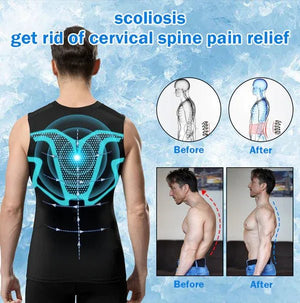 Tourmaline Posture Corrector Vest- Ionic Shaping Sleeveless T-Shirt, Fitness Tummy Control Top