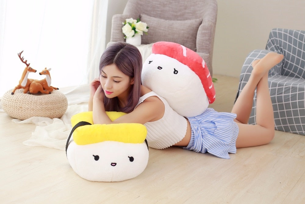 Kawaii Japanese Sushi Plush Pillow (40Cm)