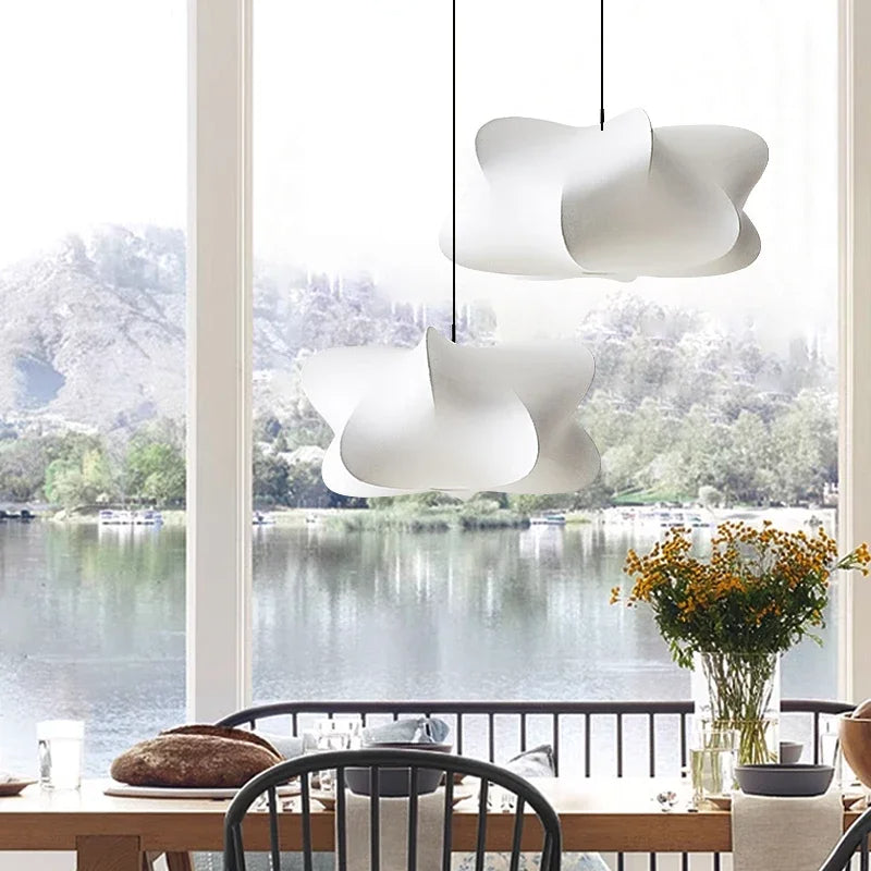 Wabi Sabi Japanese Style Silk Hanging Pendant Lamp 9957105271130-1