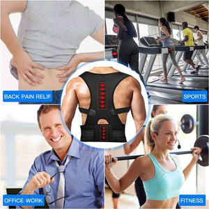 Adjustable Magnetic Therapy Posture Corrector Uk And Back Support Brace Belt For Men And Women (S-Xxl)