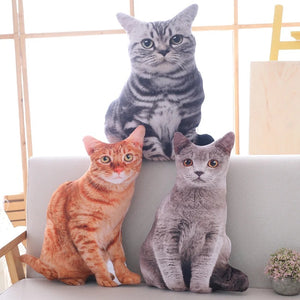 40Cm Soft Plush Cat Pillow For Home Decor