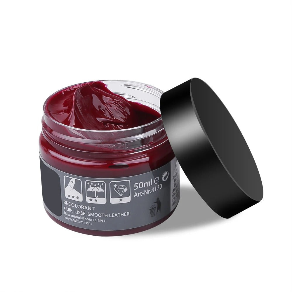 Set of 2 Leather Scratch Repair Cream - Restore and Recolor Balm for Sofas, Bags (9 Colors) 257041