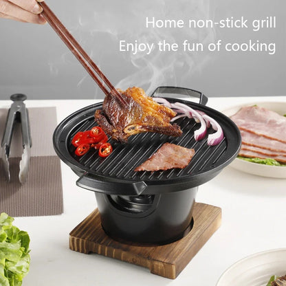 Mini BBQ Alcohol Stove Grill for One Person 68320937-a