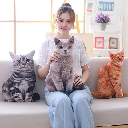 Stuffed Cat Toy Pillow Cute Plush for Sleeping and Decor
