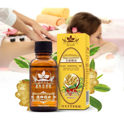 Lymphatic Drainage Ginger Essential Oil for Massage and Body Firming (30ml) 341663