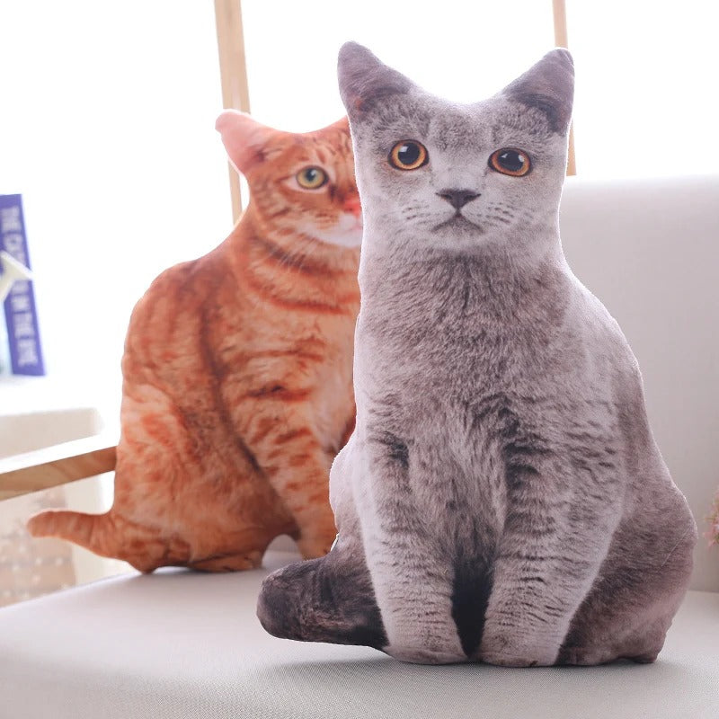 40Cm Soft Plush Cat Pillow For Home Decor