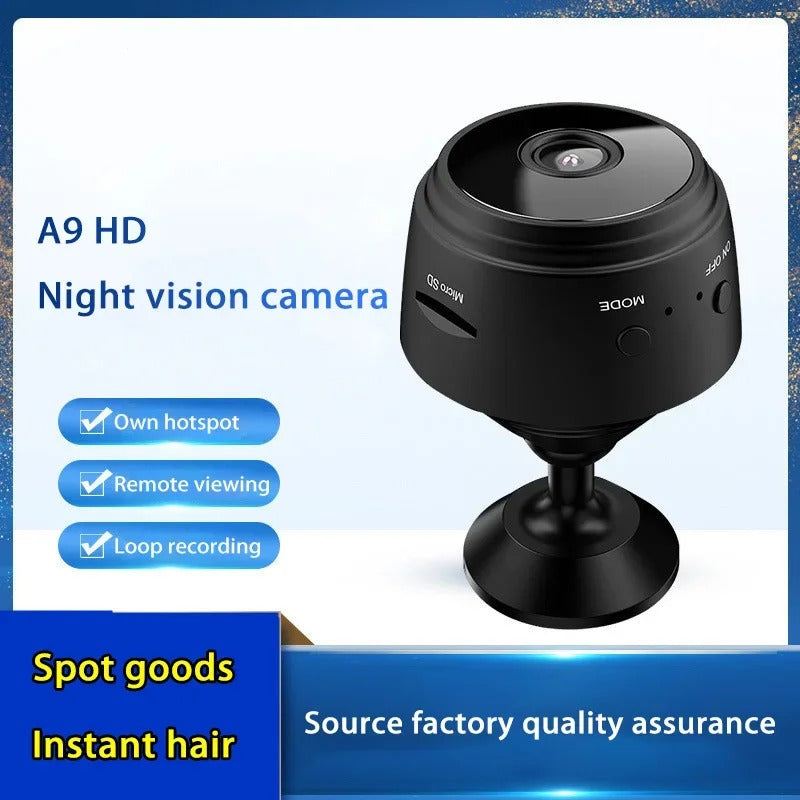 Mini 1080P WiFi Camera with Night Vision & Motion Detection