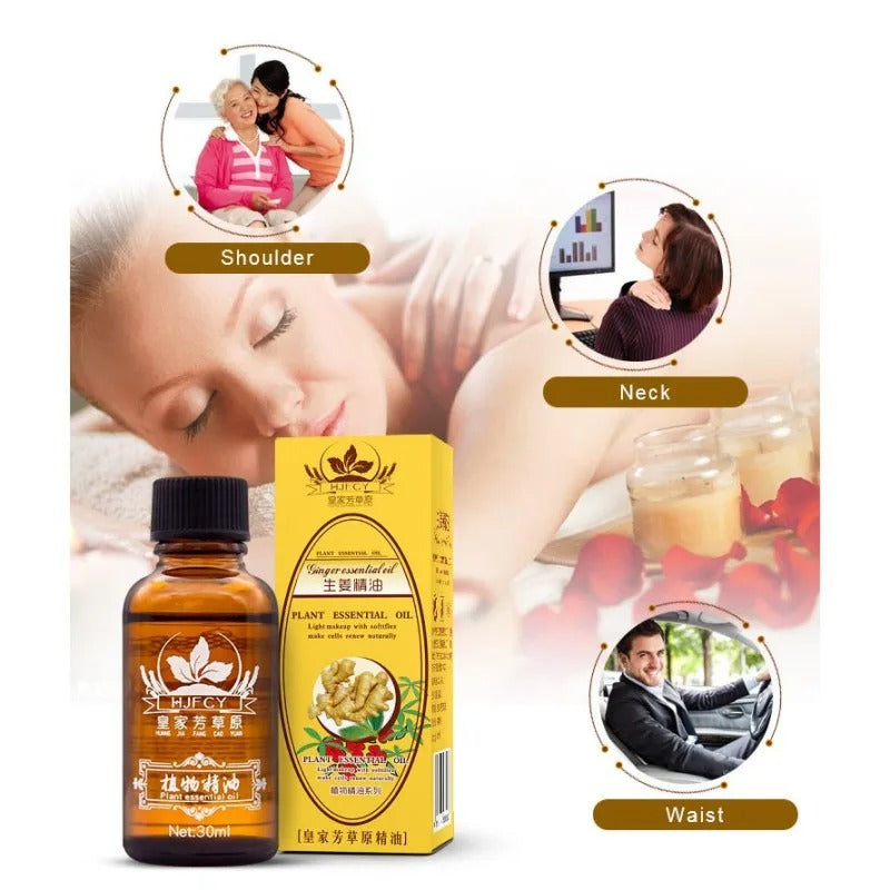 Lymphatic Drainage Ginger Essential Oil for Massage and Body Firming (30ml) 341663
