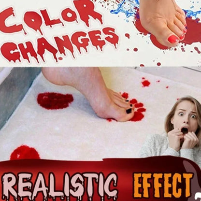 Color Changing Bloody Bath Mat for Halloween Bathroom Decor Scary Prank Rug 259303