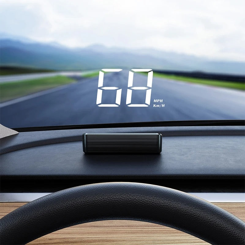 GPS HUD Display for Car Windshield Speedometer 1005008300383091-White KMH