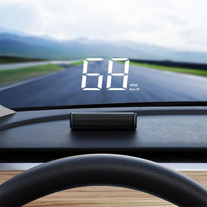 GPS HUD Display for Car Windshield Speedometer 1005008300383091-White KMH