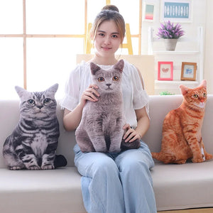 40Cm Soft Plush Cat Pillow For Home Decor