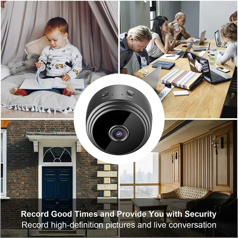 Mini 1080P WiFi Camera with Night Vision & Motion Detection