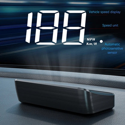 GPS HUD Display for Car Windshield Speedometer 1005008300383091-White KMH
