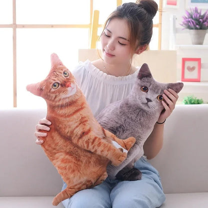 Stuffed Cat Toy Pillow Cute Plush for Sleeping and Decor