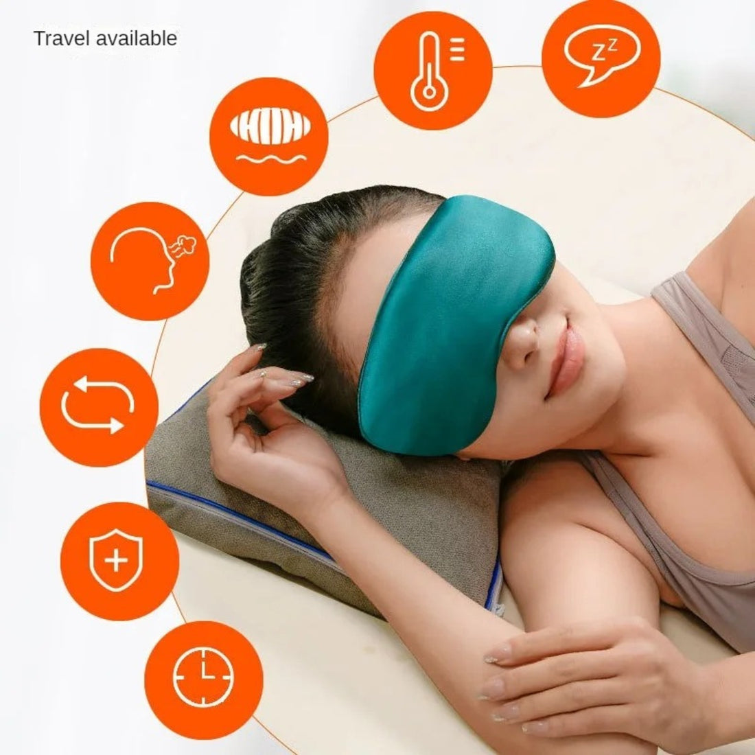 Heated Eye Mask USB Electric Warm Compress for Eye Fatigue Relief 342864