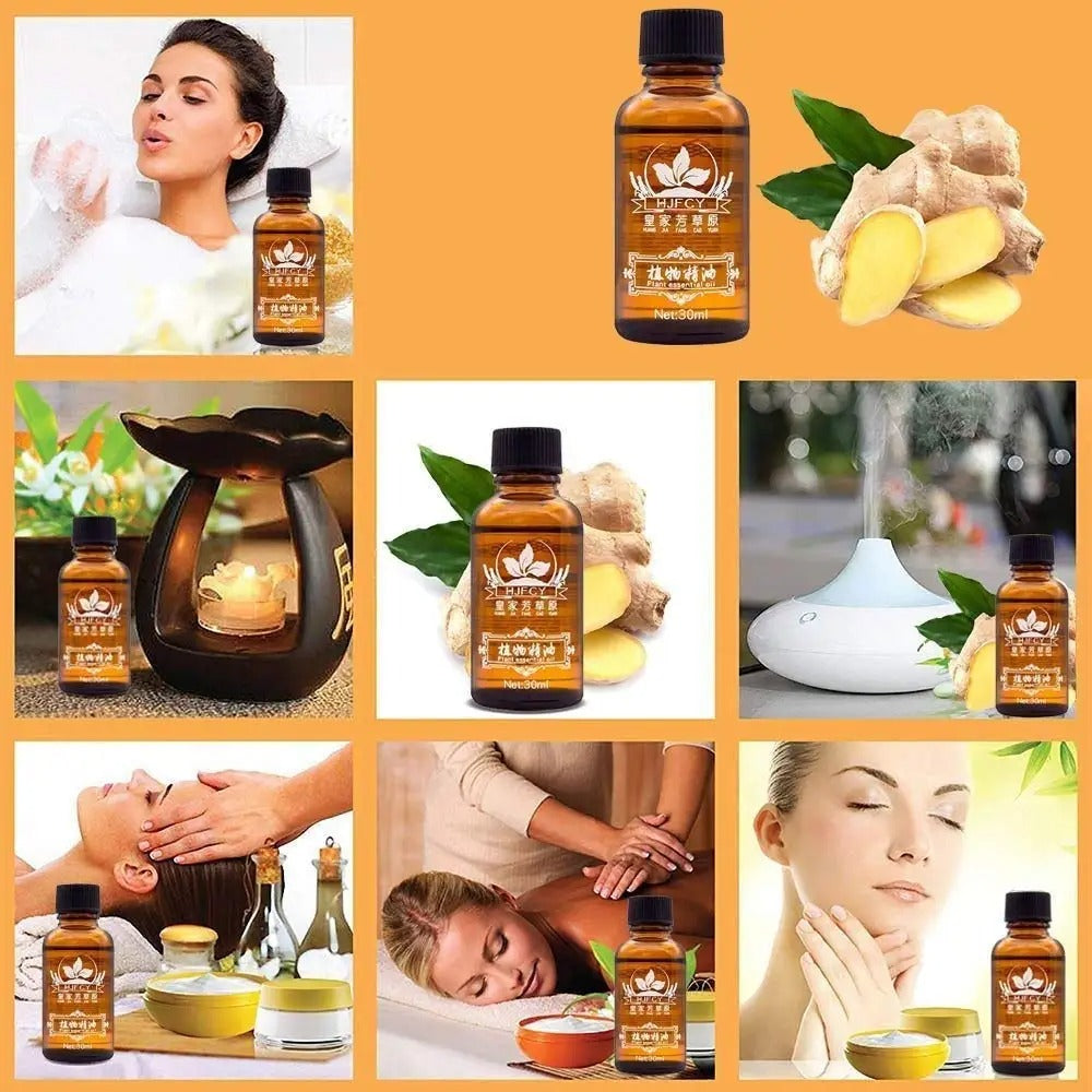 Lymphatic Drainage Ginger Essential Oil for Massage and Body Firming (30ml) 341663