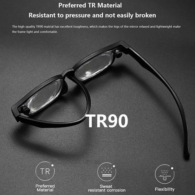 Adjustable Focus Eyeglasses TR90 Flexible Lightweight Multifocus Reading Glasses 251584