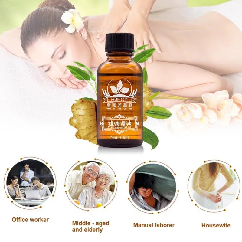 Lymphatic Drainage Ginger Essential Oil for Massage and Body Firming (30ml) 341663