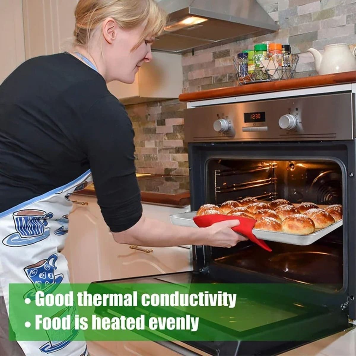 Multipurpose Cooling Rack for Baking with Oven Tray Stainless Steel Set 1005005606177094-al