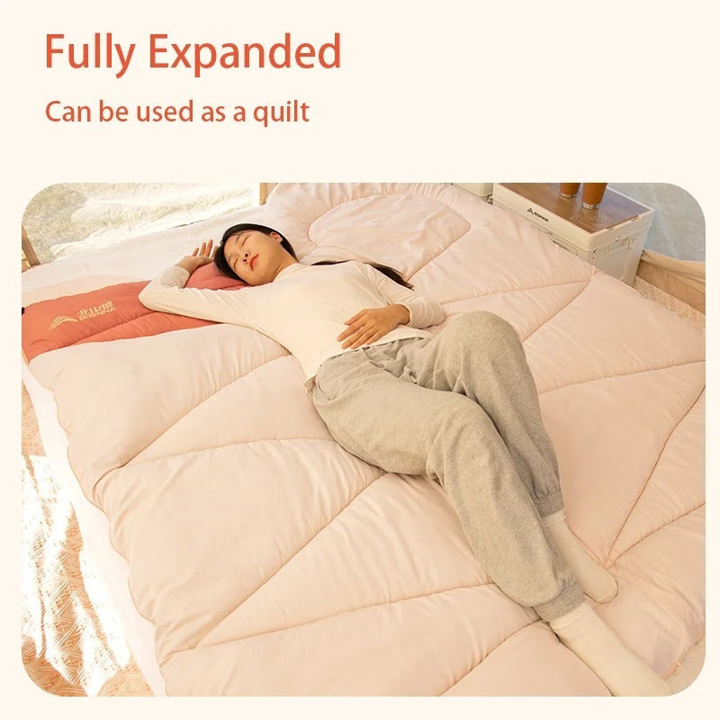 Ultralight Camping Sleeping Bag for 4 Season Use - Warm Cotton 1005008096974559-White-3