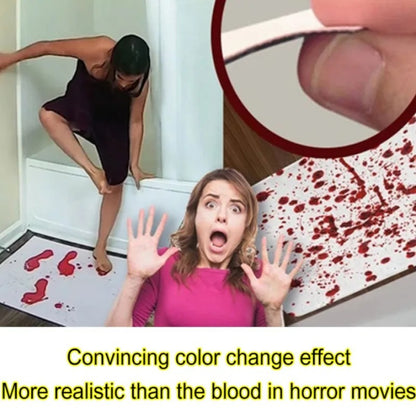Color Changing Bloody Bath Mat for Halloween Bathroom Decor Scary Prank Rug 259303