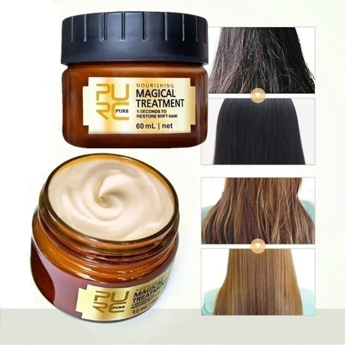 Organic Keratin Hair Mask for Damaged Hair – Hydrating & Magical Repair 253992