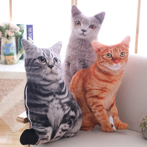 40Cm Soft Plush Cat Pillow For Home Decor