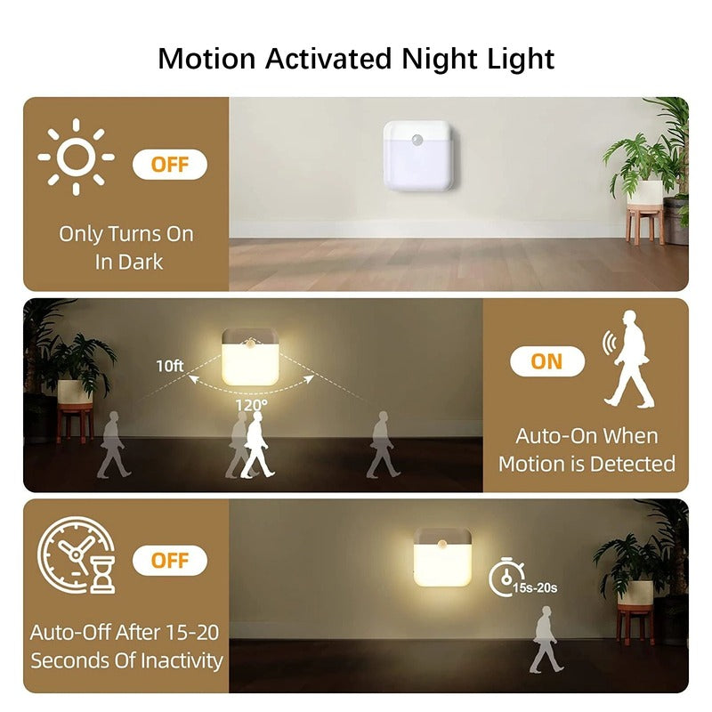 Smart Motion Sensor Night Light - USB Rechargeable 293926