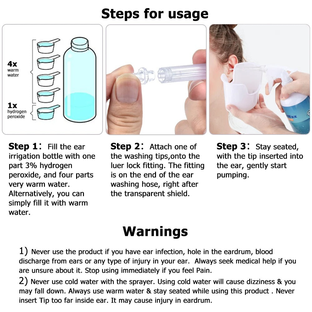 Professional Ear Irrigator For Wax Removal | Ear Cleaning Kit 341621