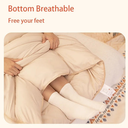 Ultralight Camping Sleeping Bag for 4 Season Use - Warm Cotton 1005008096974559-White-3