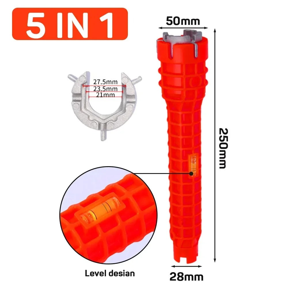 Anti-Slip 8 In 1 Kitchen Repair Plumbing Tool Flume Wrench Sink Faucet Key Plumbing Pipe 26795442-5