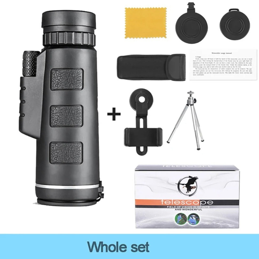 High Power Monocular Telescope for Phone Long Range Outdoor Use 251844