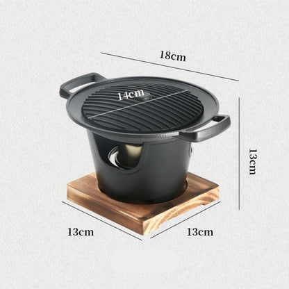 Mini BBQ Alcohol Stove Grill for One Person 68320937-a