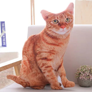 40Cm Soft Plush Cat Pillow For Home Decor