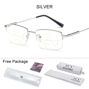 Titanium Multifocal Reading Glasses With Blue Light Protection