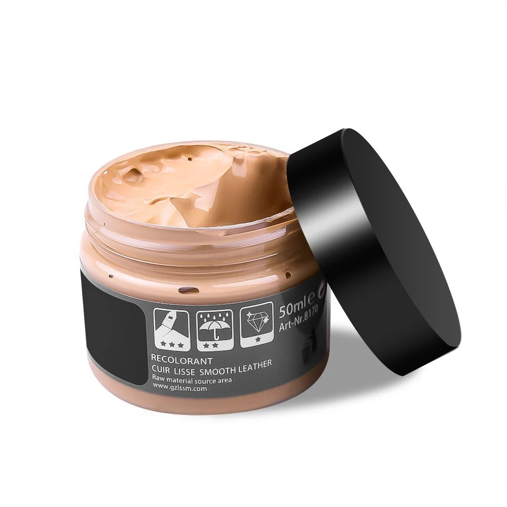 Set of 2 Leather Scratch Repair Cream - Restore and Recolor Balm for Sofas, Bags (9 Colors) 257041