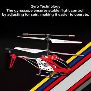 Crimson Unbreakable Mini Rc Helicopter With Gyro