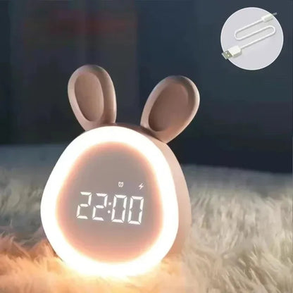 LED Cartoon Alarm Clock – Digital Display with Voice Control & Rechargeable Batter 9686234267990-1