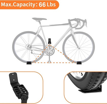 Premium Garage Bike Wall Mount Hook Hanger Rack