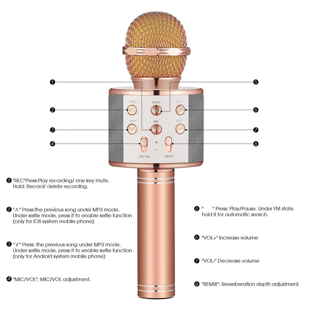 Wireless Magic Karaoke Microphone – Bluetooth Karaoke Microphone