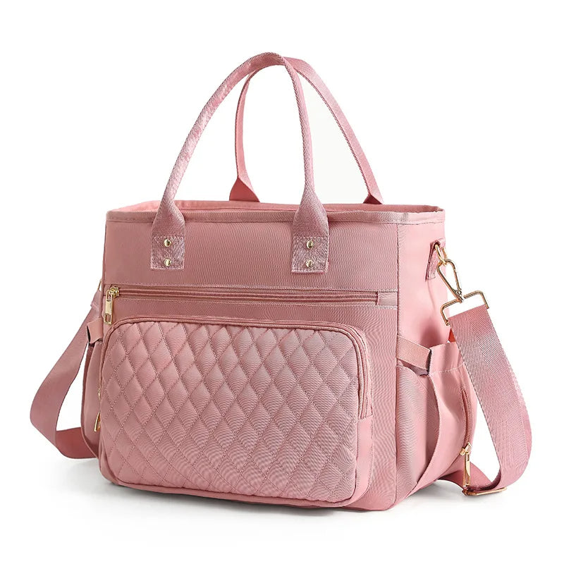 Chic Large-Capacity Lunch Tote Bag – Insulated & Waterproof for Work, Travel, Picnics & Mommy Essentials 8482630205638-1