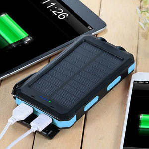 Solar Power Bank 200000Mah - Waterproof External Charger