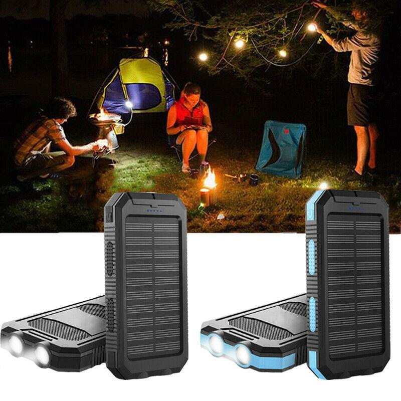 Solar Power Bank 200000Mah - Waterproof External Charger