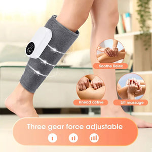 Portable Cordless Leg Massager With Air Compression And Heat