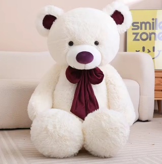 Tezituor Big Teddy Bear,52'' Giant Stuffed Animal Plush,Light Brown Soft Gifts For Valentine, Christmas, Birthday.