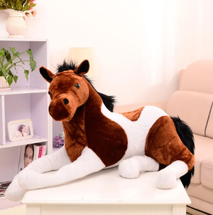 Horse Pillow Plush 3D Stuffed Animal (4 Colors)