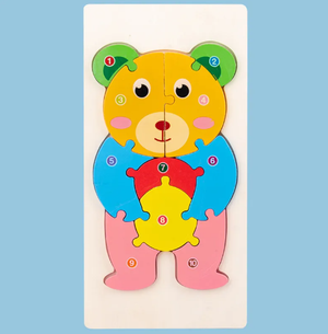 Montessori 3D Animal Shaped Puzzle (Set Of 3)