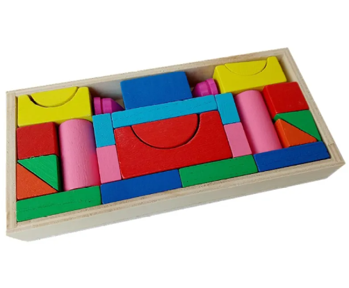 Wooden Building Blocks Set